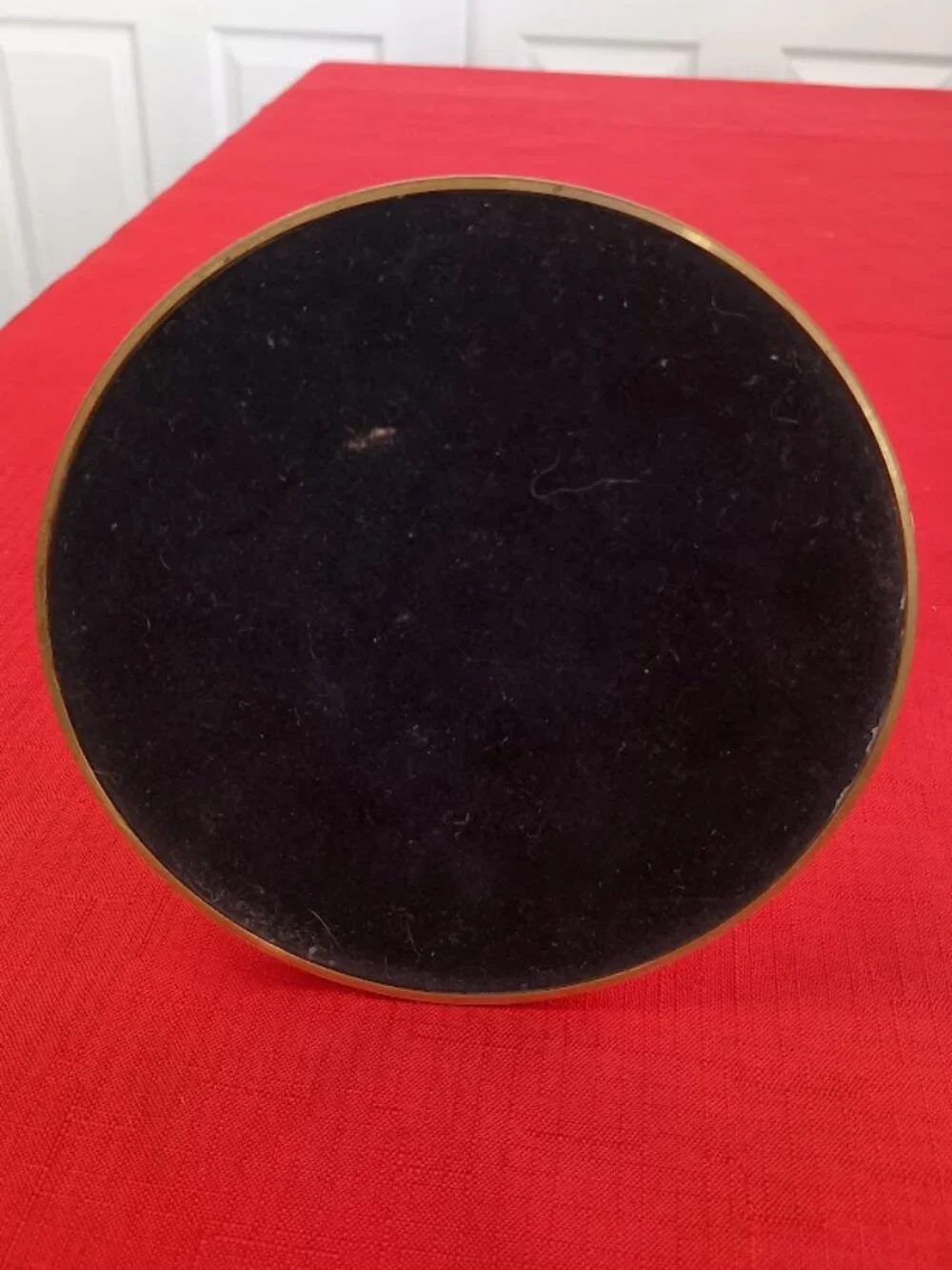 Vintage Brass Vanity Mirror Approximately 13.75